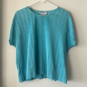 Lana Lee Scalloped Textured Top